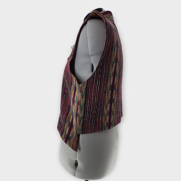 Outback Adventurous Clothing Vest Womens L Tapestry Artsy Boho Hippie Unique VTG - Picture 4 of 12